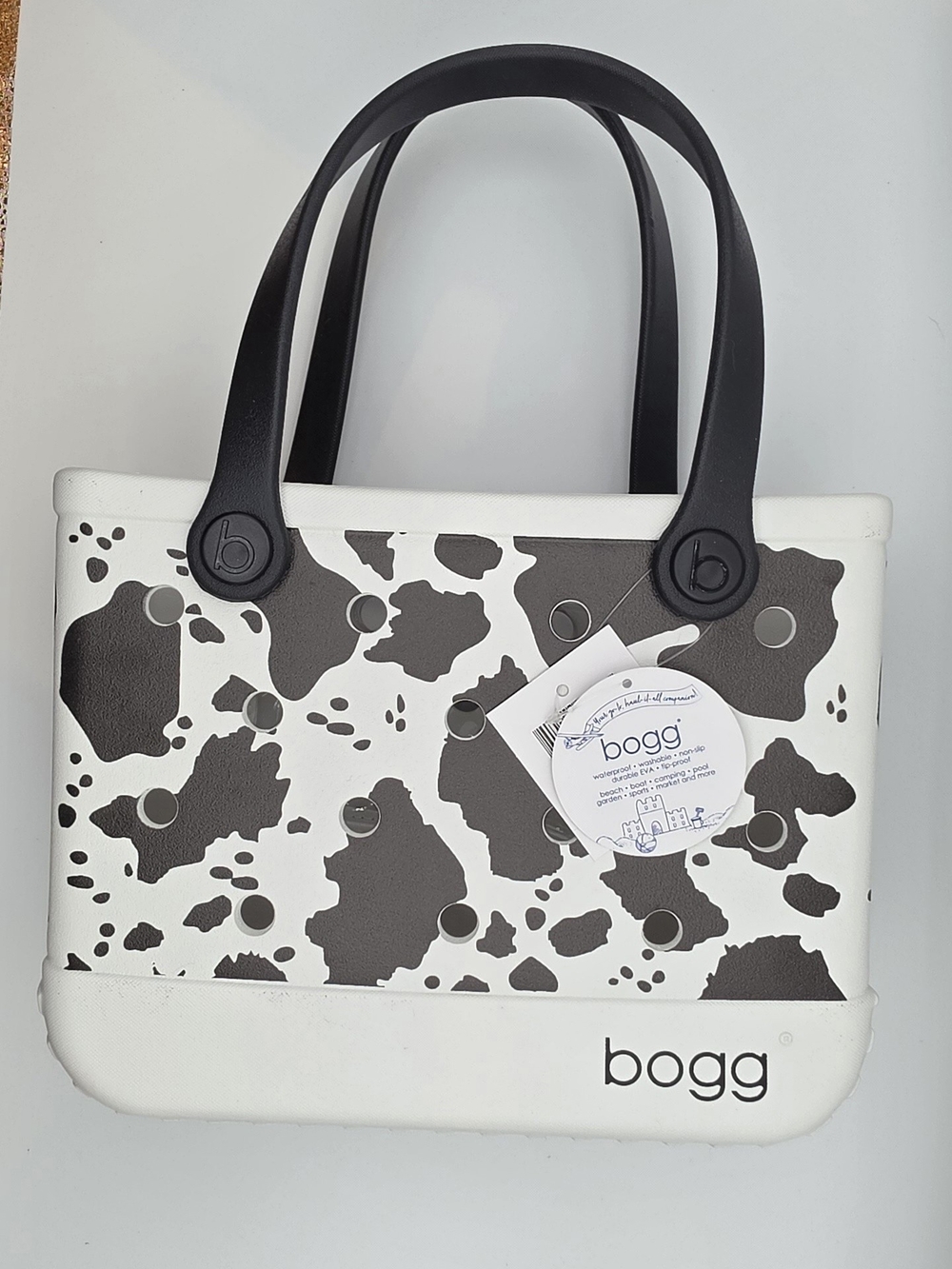 NWT Baby Bogg Bag Cowboy Chic Coe Print Medium Tote Bag Limited Edition